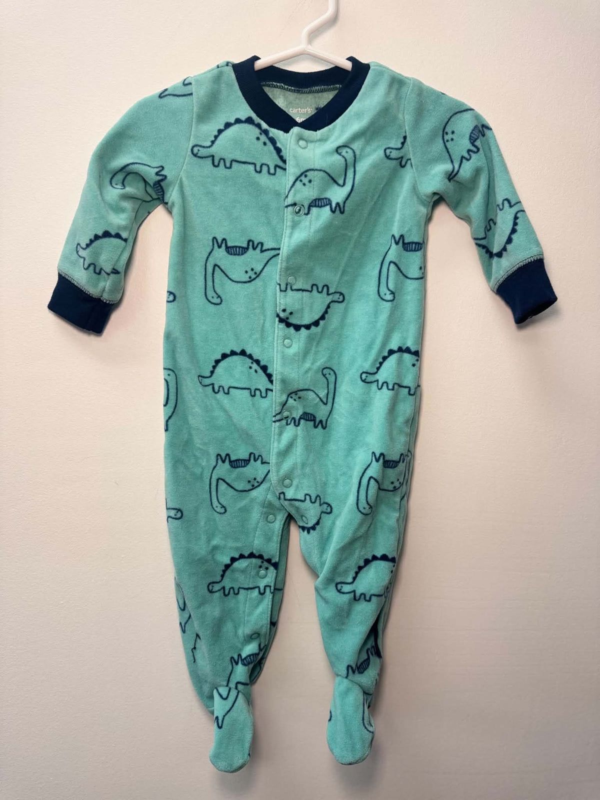 CARTERS FLEECE DINO SLEEPER SIZE 6M