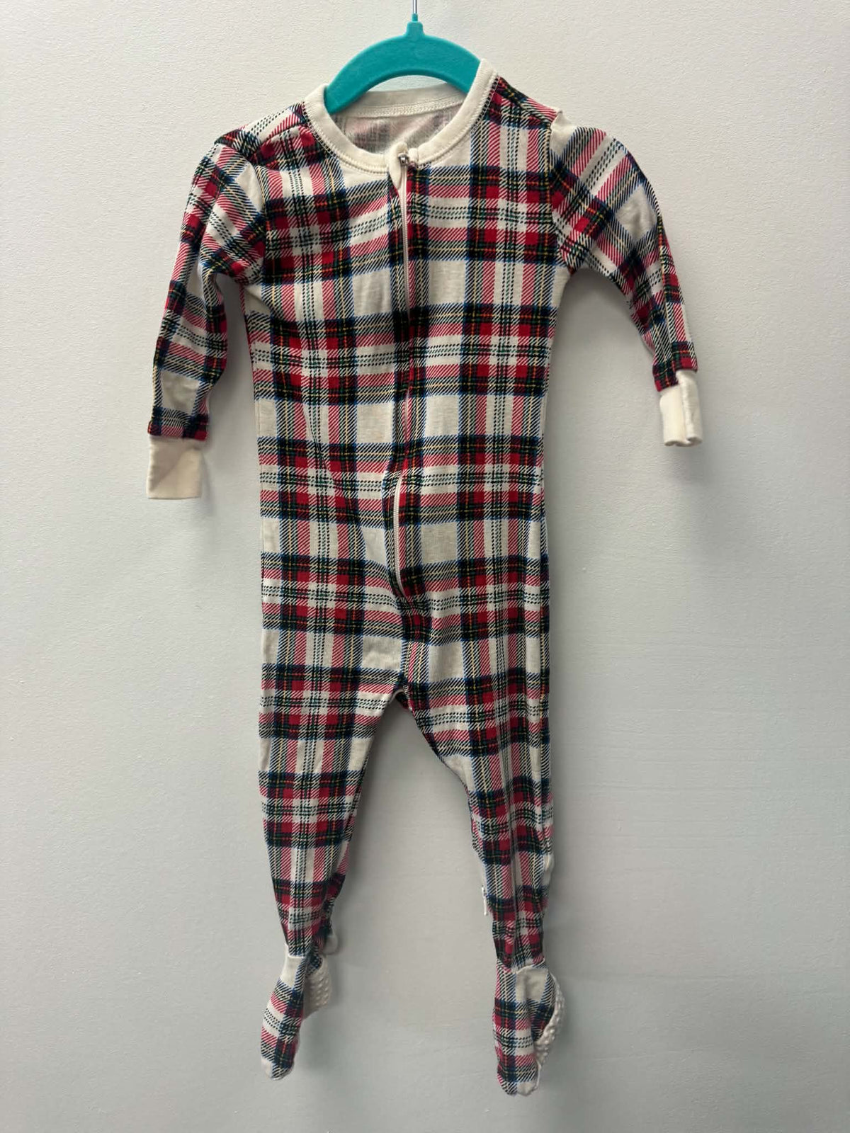 OLD NAVY PLAID SLEEPER SIZE 12-18M