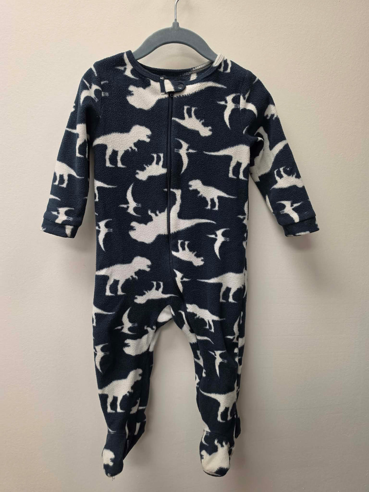 JOE FRESH FLEECE DINO SLEEPER SIZE 12-18M