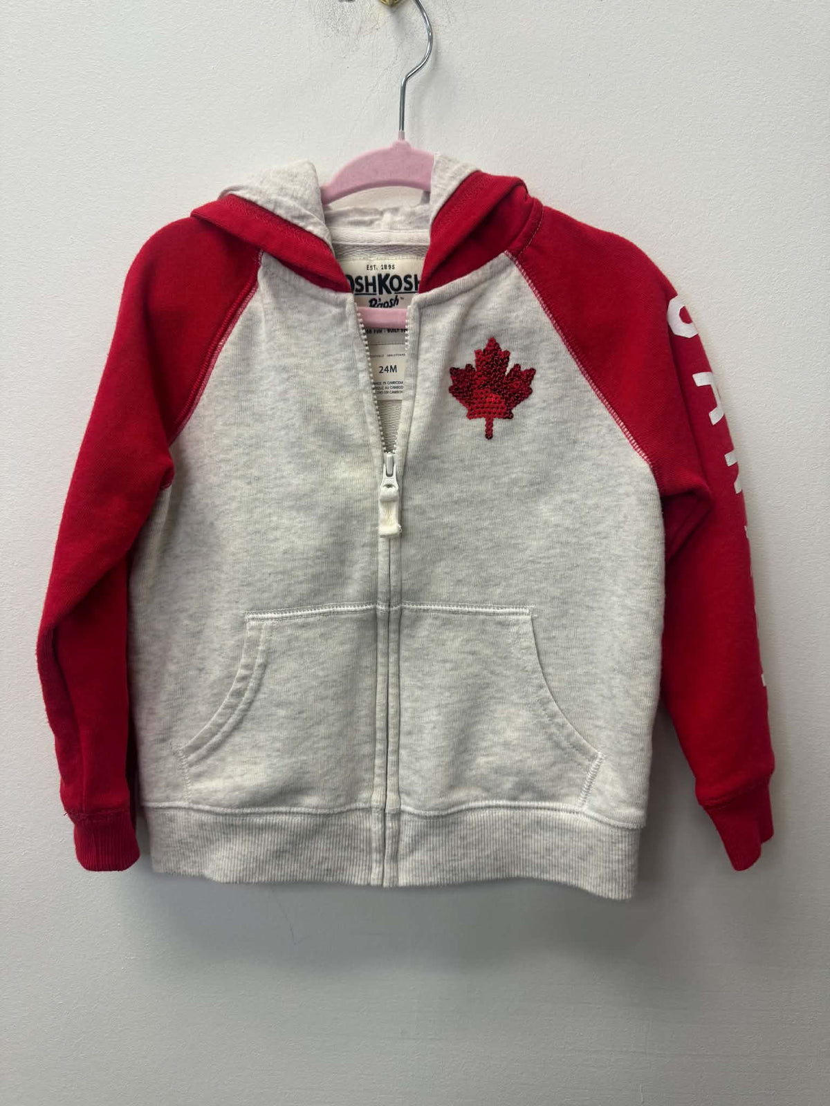 OSHKOSH CANADA SWEATER SIZE 24M