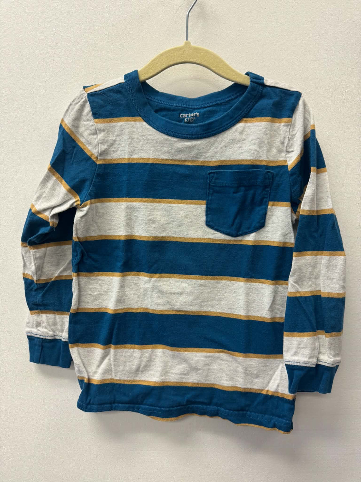 CARTERS BLUE STRIPPED LONG SLEEVE SIZE 6