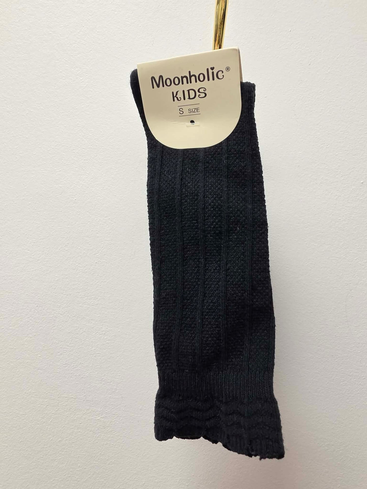 NEW MOONHOLIC TODDLER KNEE HIGH SOCKS (BLACK)