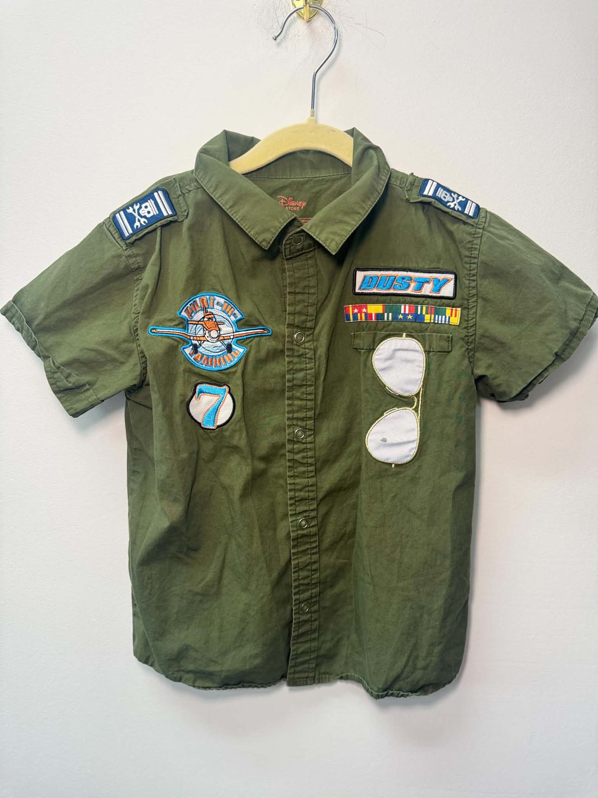 DISNEY STORE BUTTON UP SHIRT SIZE 5-6