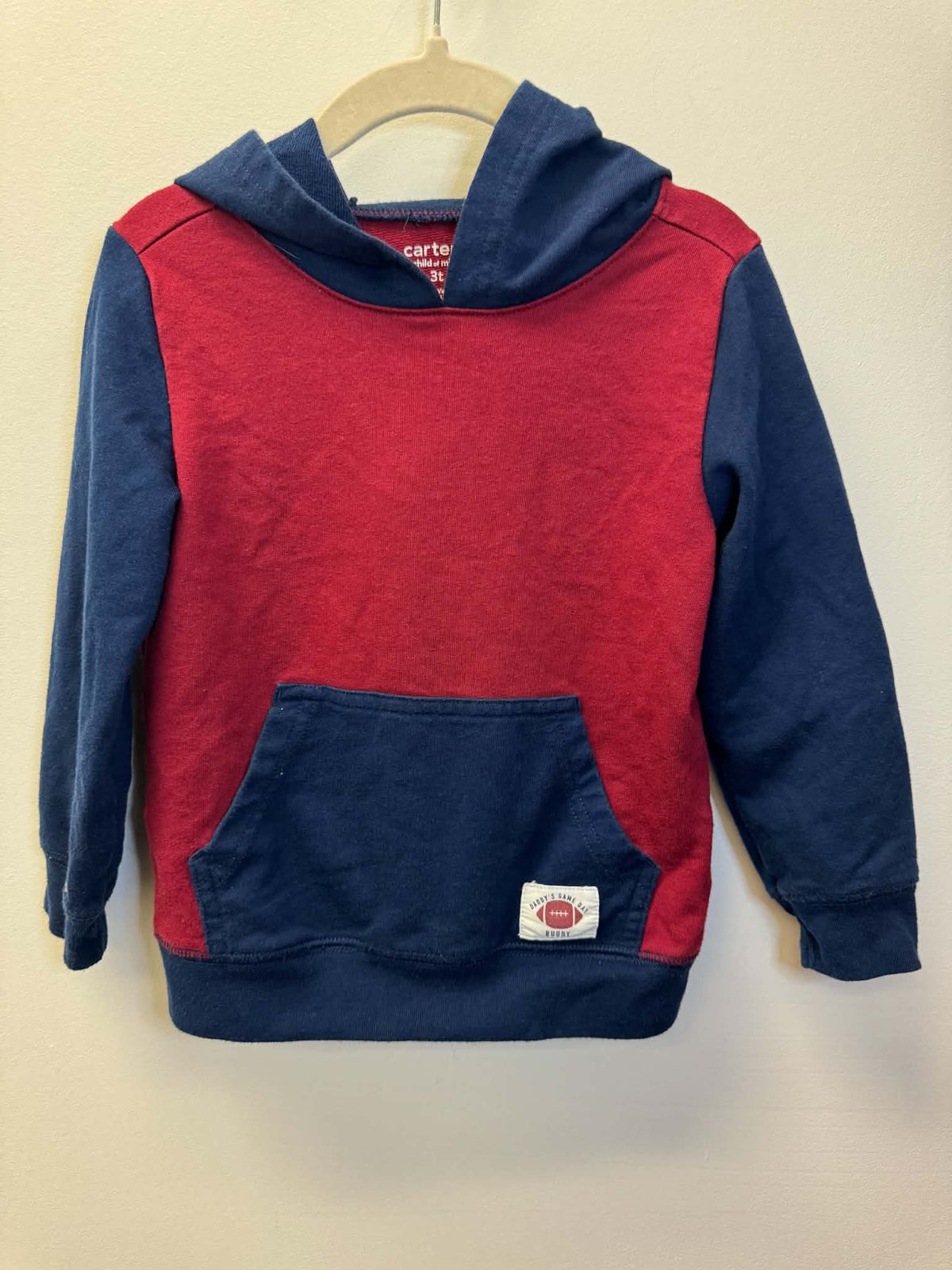 CARTERS FOOTBALL HOODIE SIZE 3T
