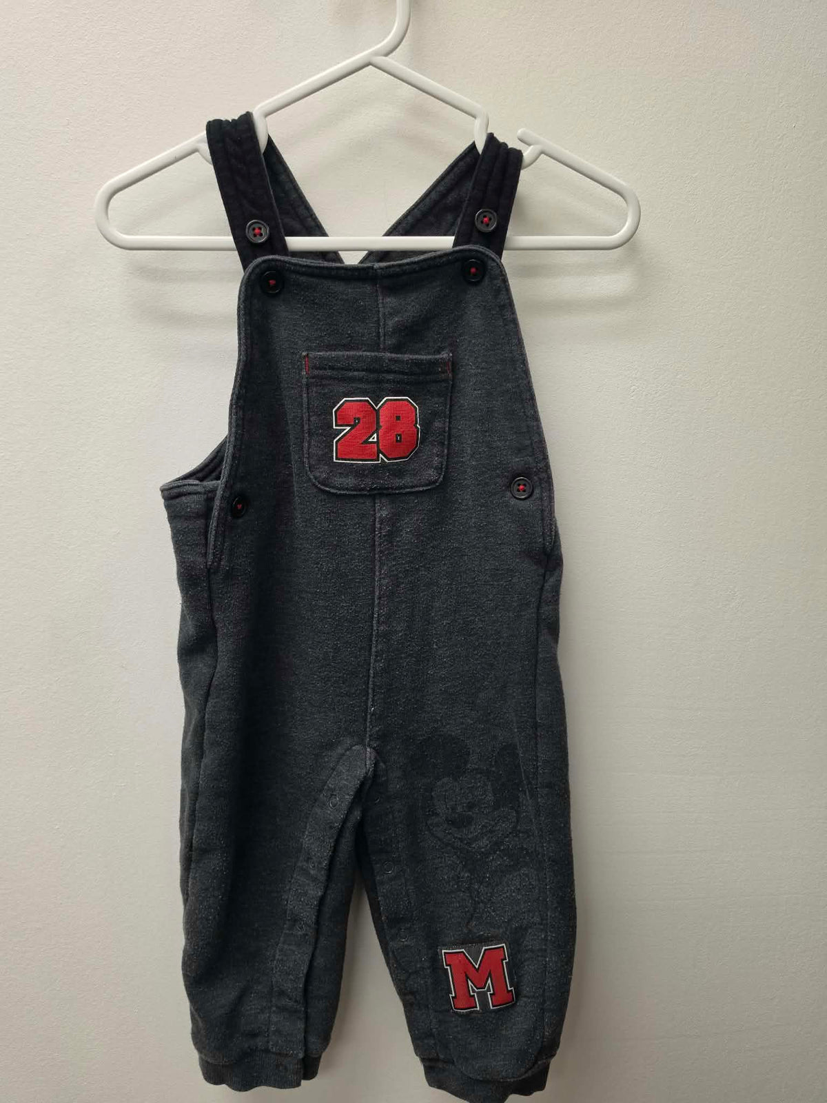 DISNEY MICKEY OVERALLS SIZE 18M