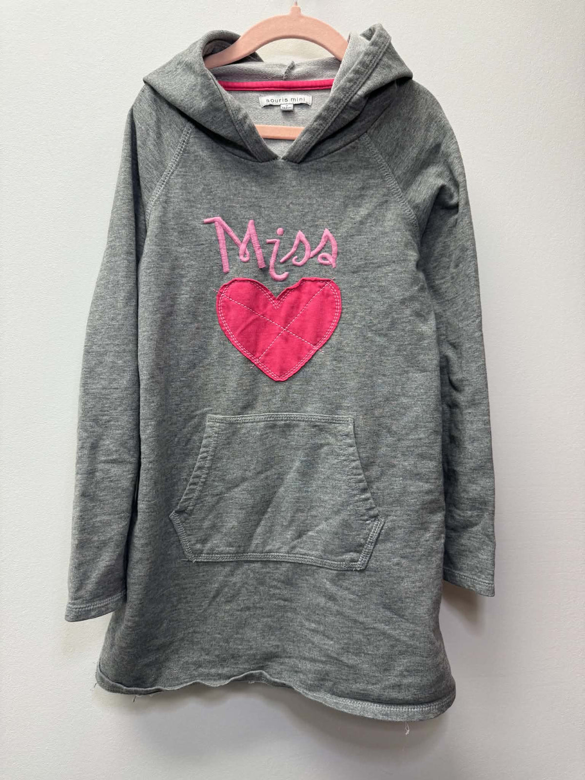 SOURIS MINI HOODED LONG SWEATER SIZE 7