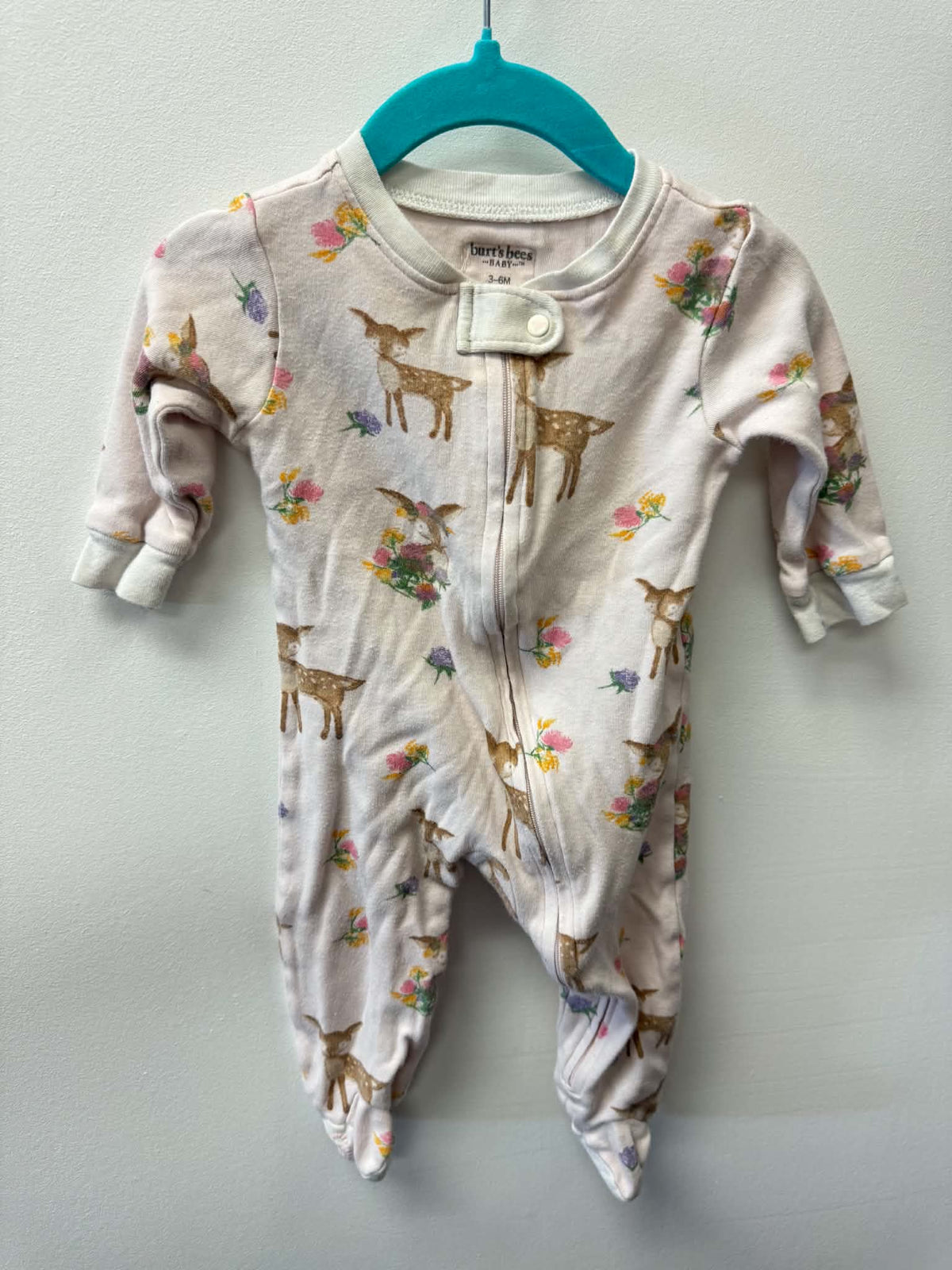 BURTS BEE'S DEER SLEEPER SIZE 3-6M