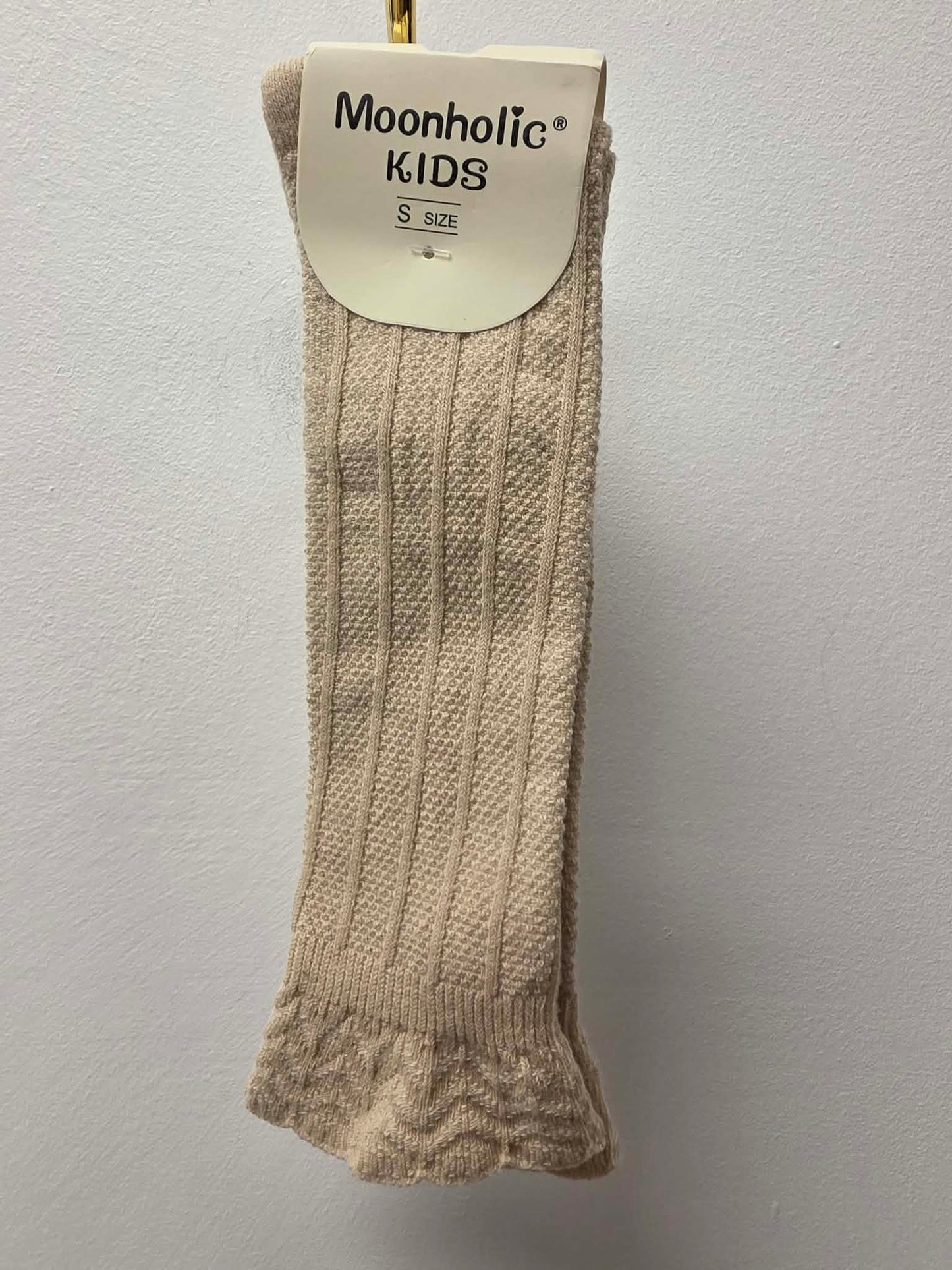 MOONHOLIC TODDLER KNEE HIGH SOCKS (TAN)