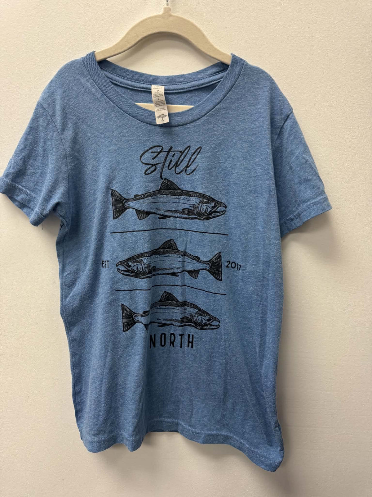 STILL NORTH FISH SHIRT SIZE 5