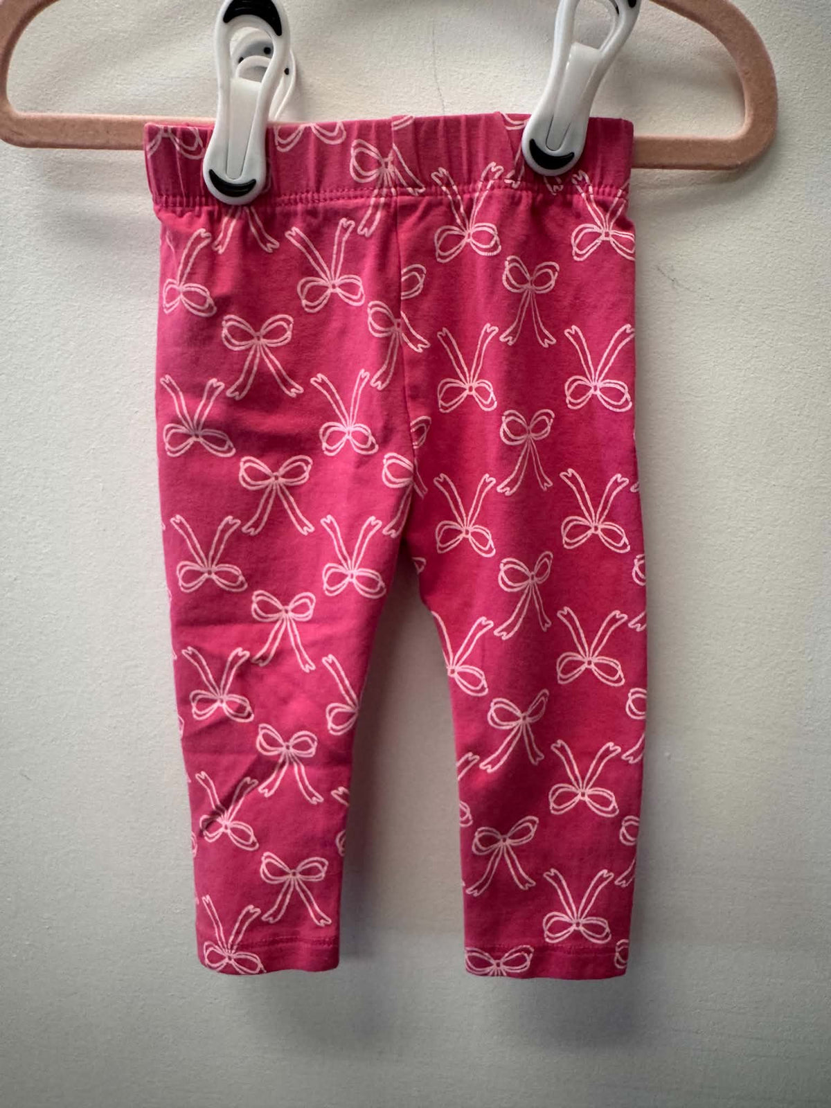 JOE FRESH PINK BOW LEGGINGS SIZE 3-6M