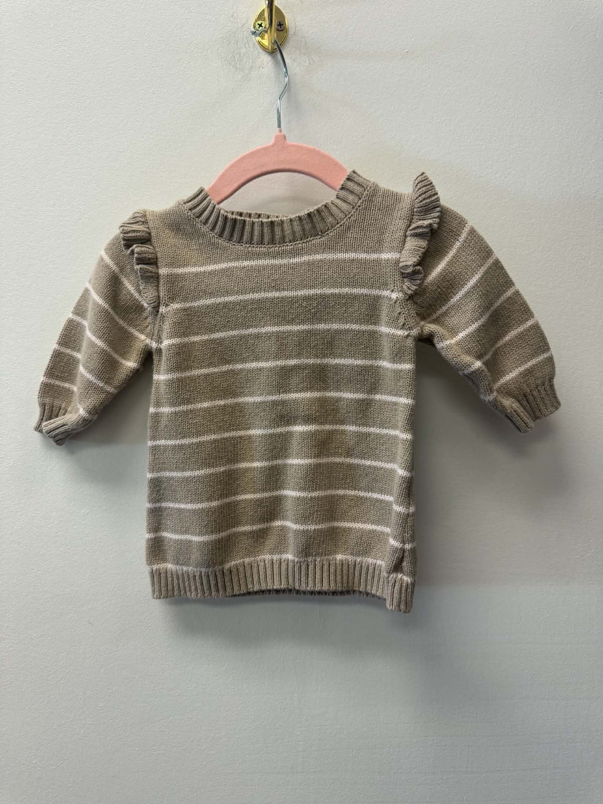 GEORGE BROWN KNIT DRESS SIZE 0-3M