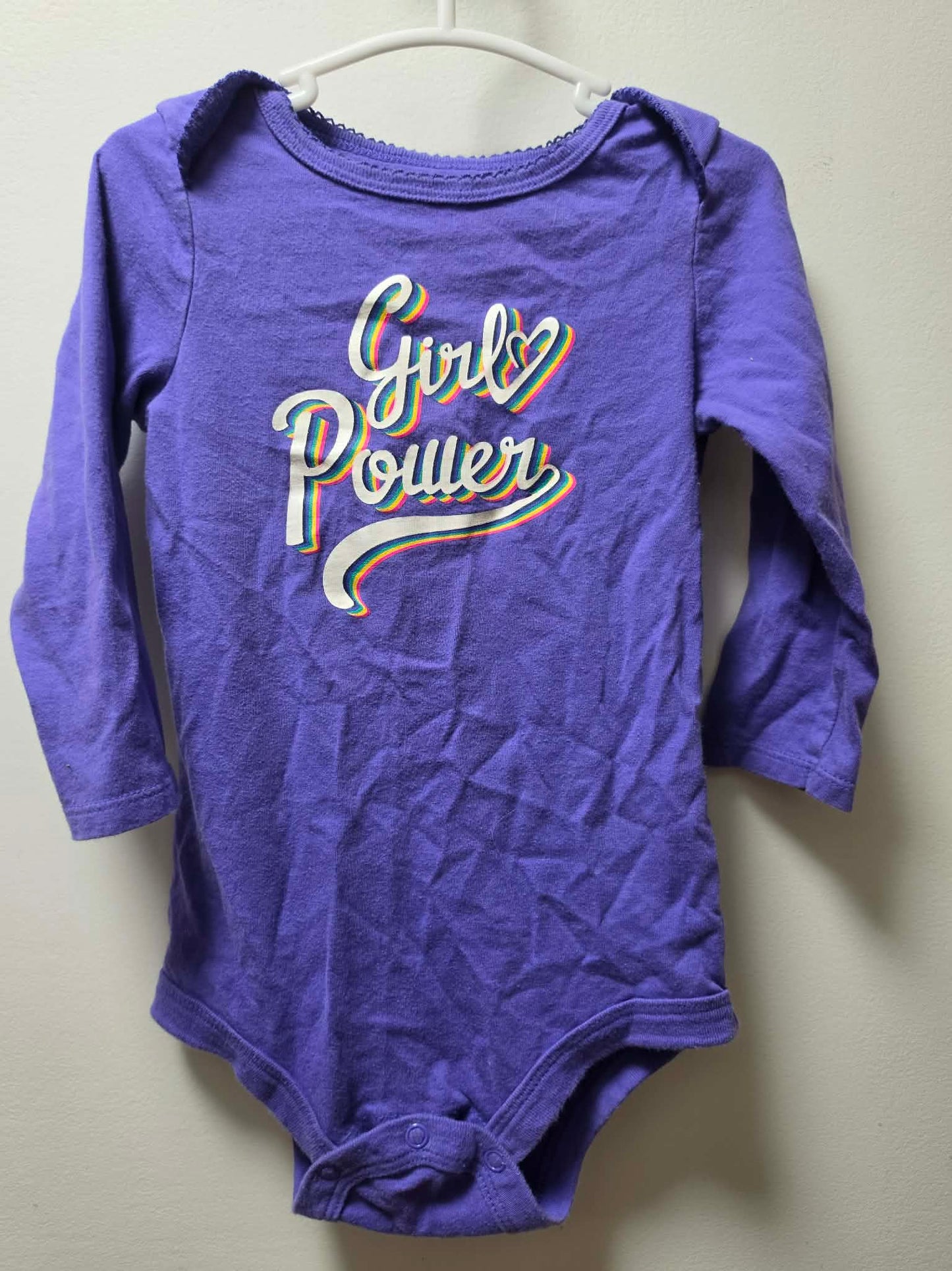 GEORGE "GIRL POWER" ONESIE SIZE 18-24M