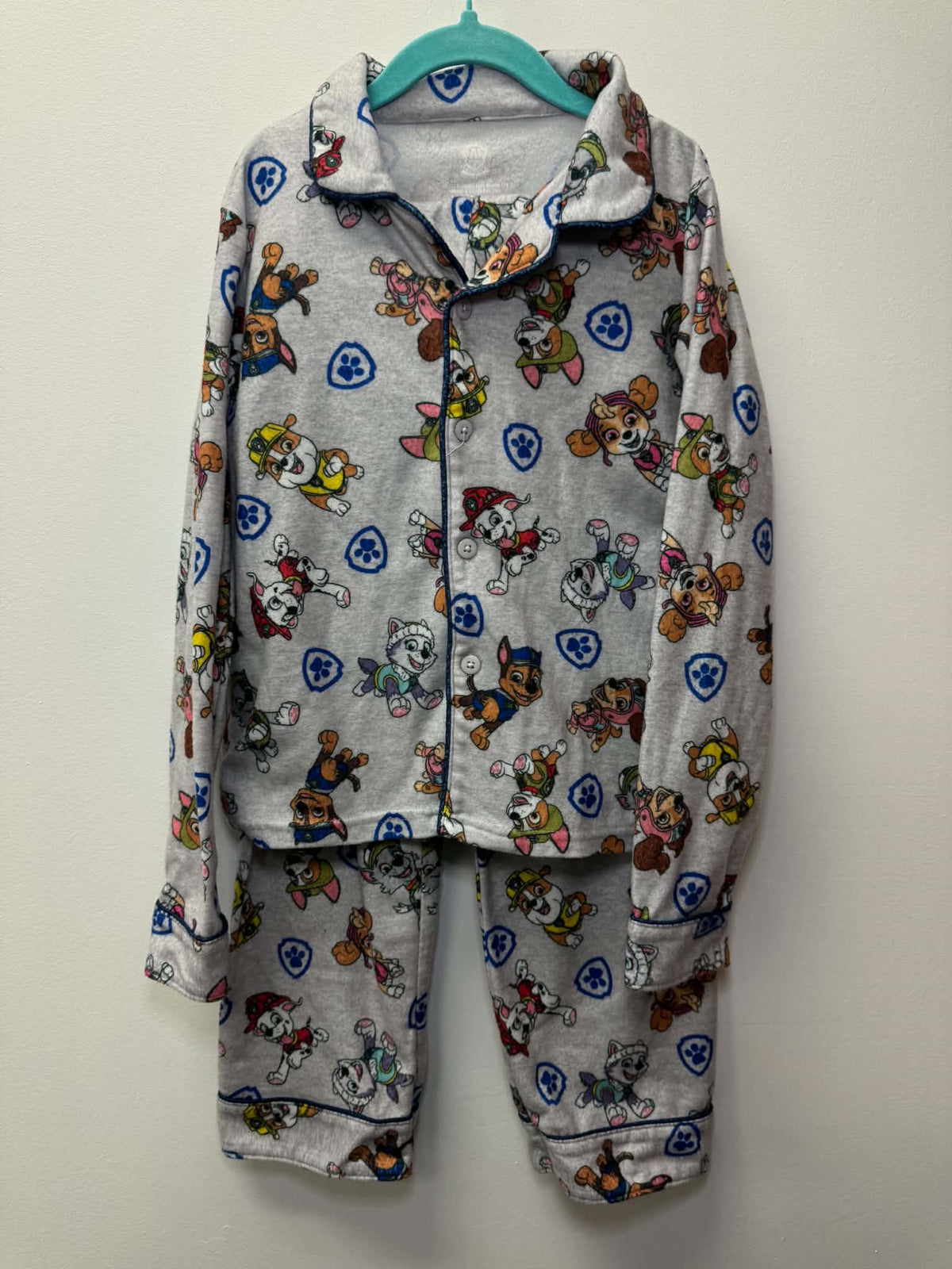 PAW PATROL GREY PJ'S SIZE 7-8