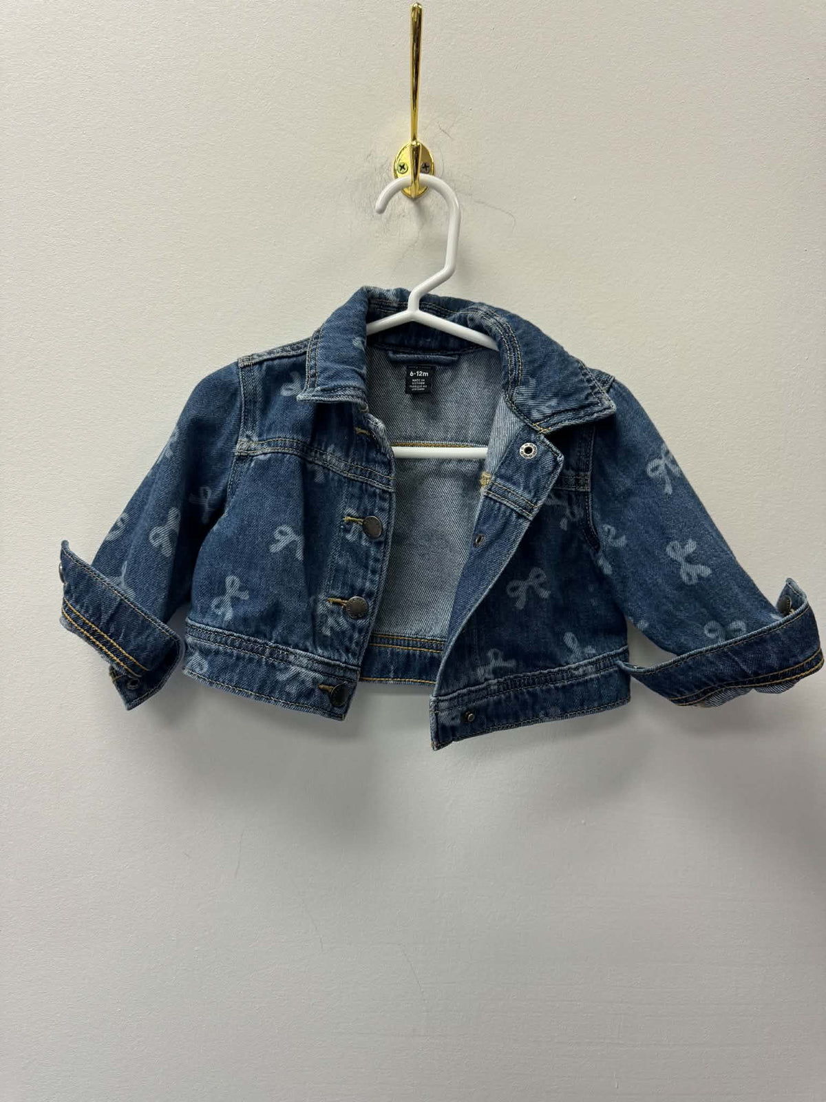 JOE FRESH BOW JEAN JACKET SIZE 6-12M