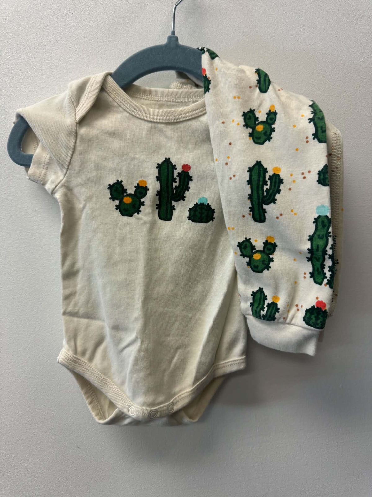 MONICA + ANDY CACTUS ONESIE OUTFIT SIZE 3-6M