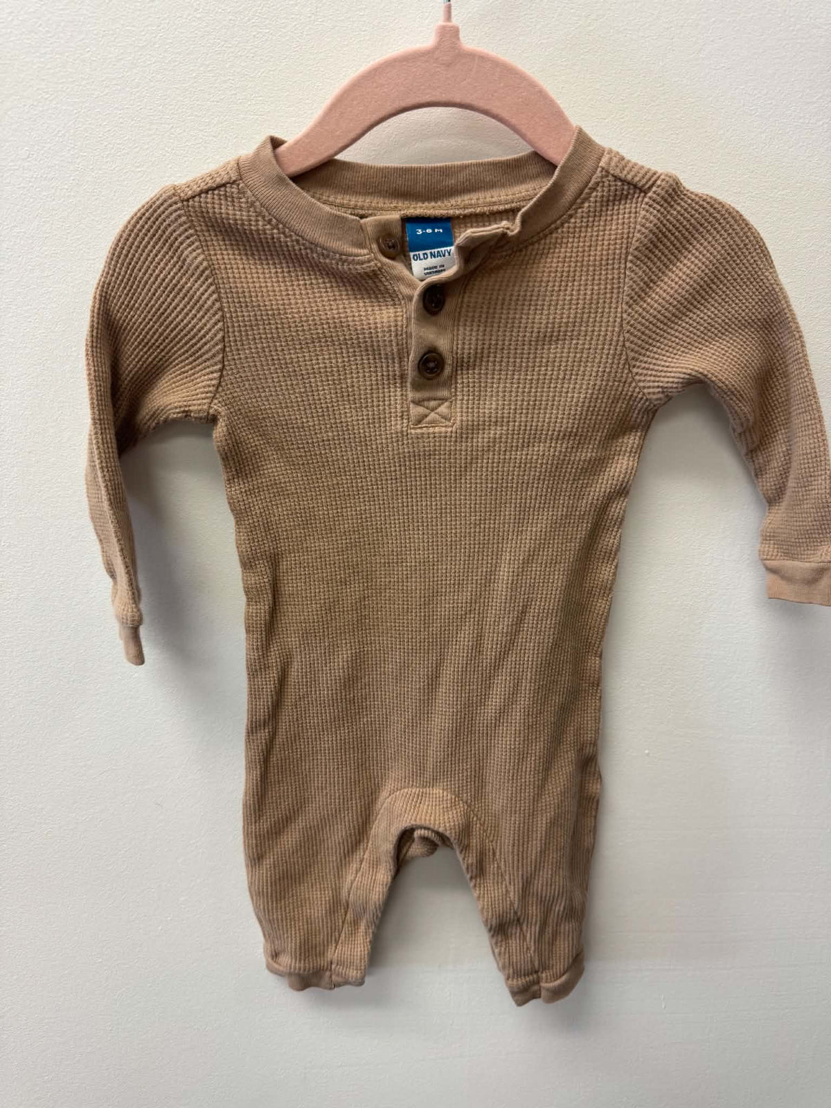 OLD NAVY WAFFLE KNIT ONE PIECE SIZE 3-6M