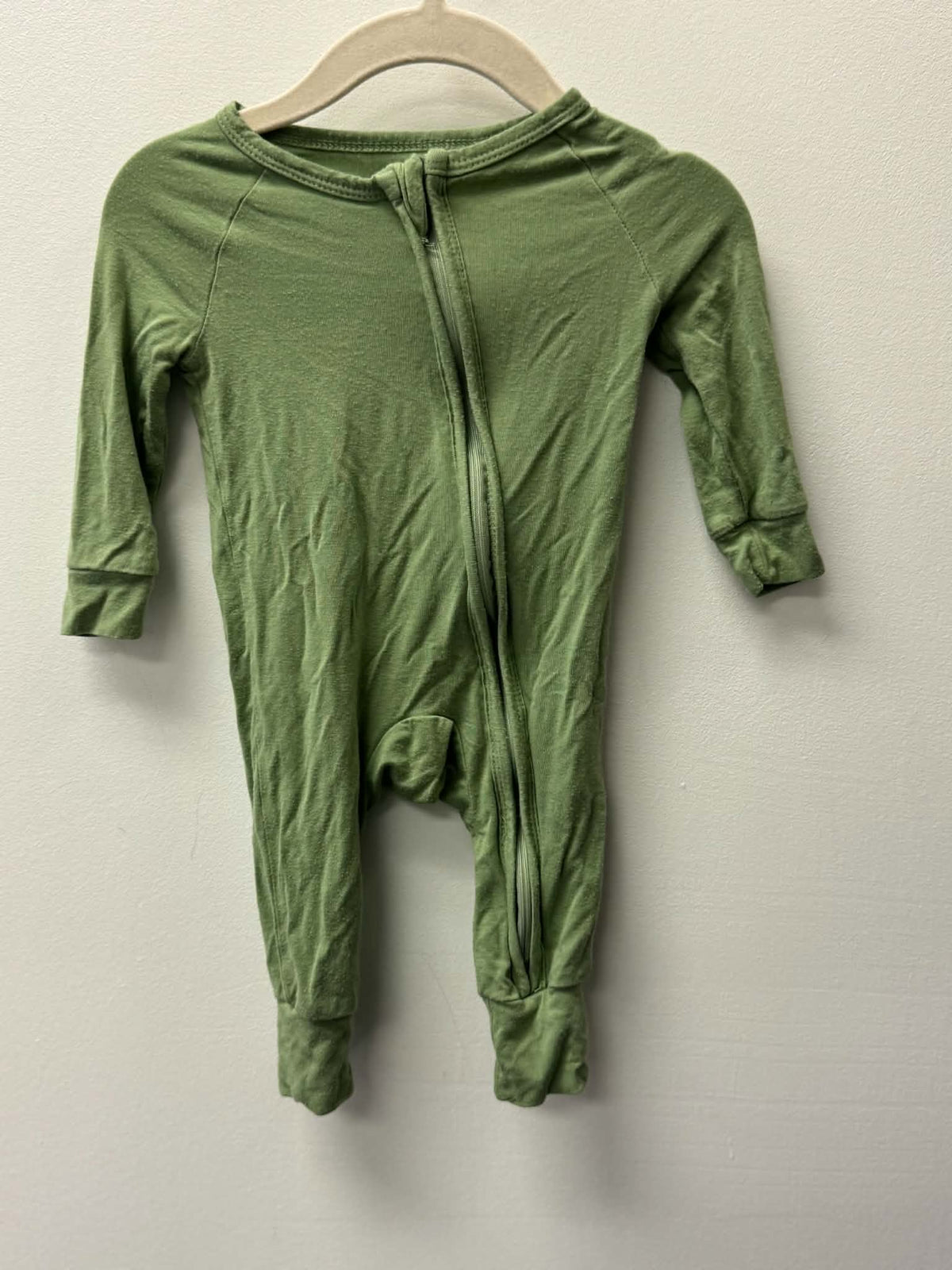 DARK GREEN BAMBOO SLEEPER SIZE NEWBORN