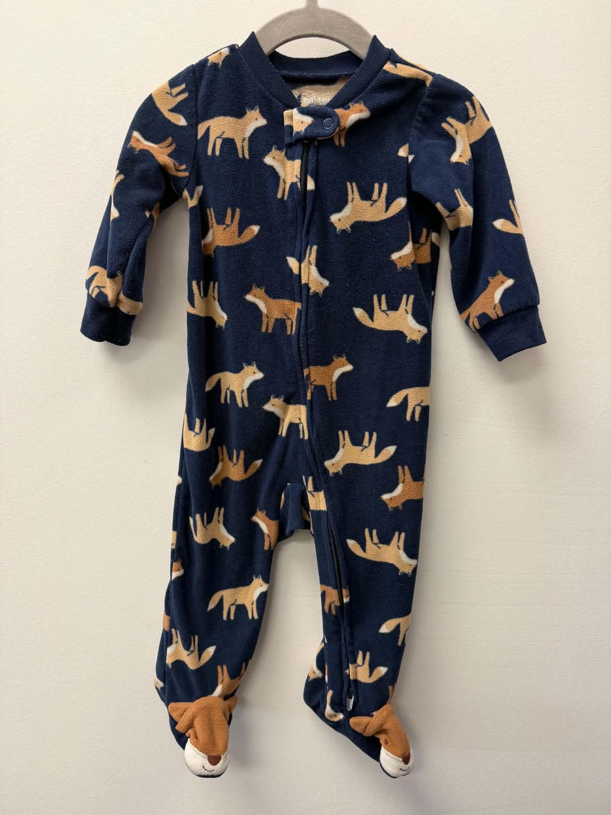 CARTERS FLEECE FOX SLEEPER SIZE 6-9M