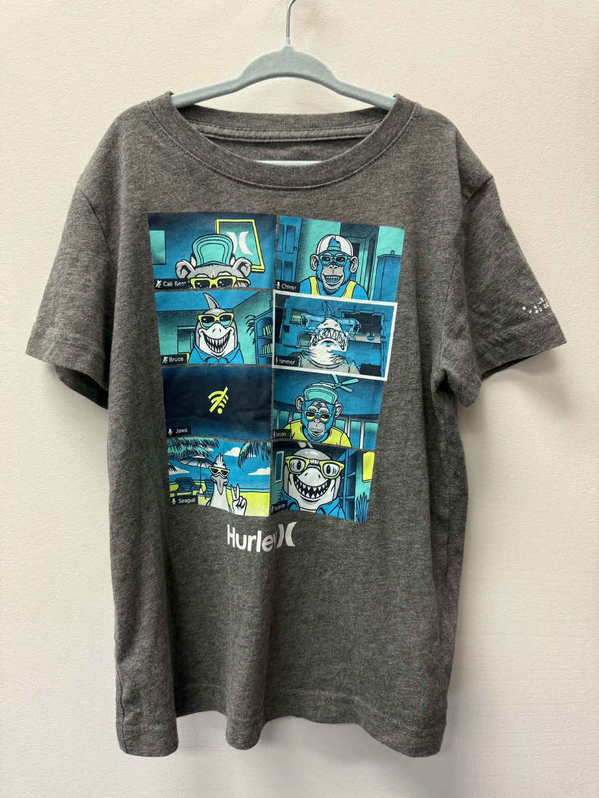 HURLEY GREY SHIRT SIZE 6-7