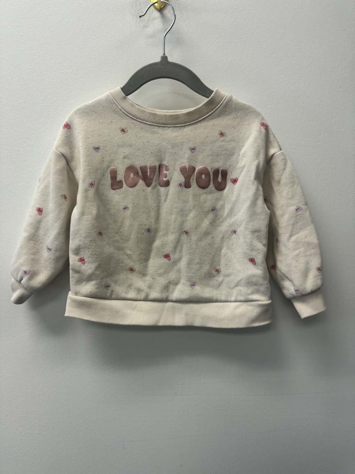 CARTERS "LOVE YOU" CREW SIZE 24M