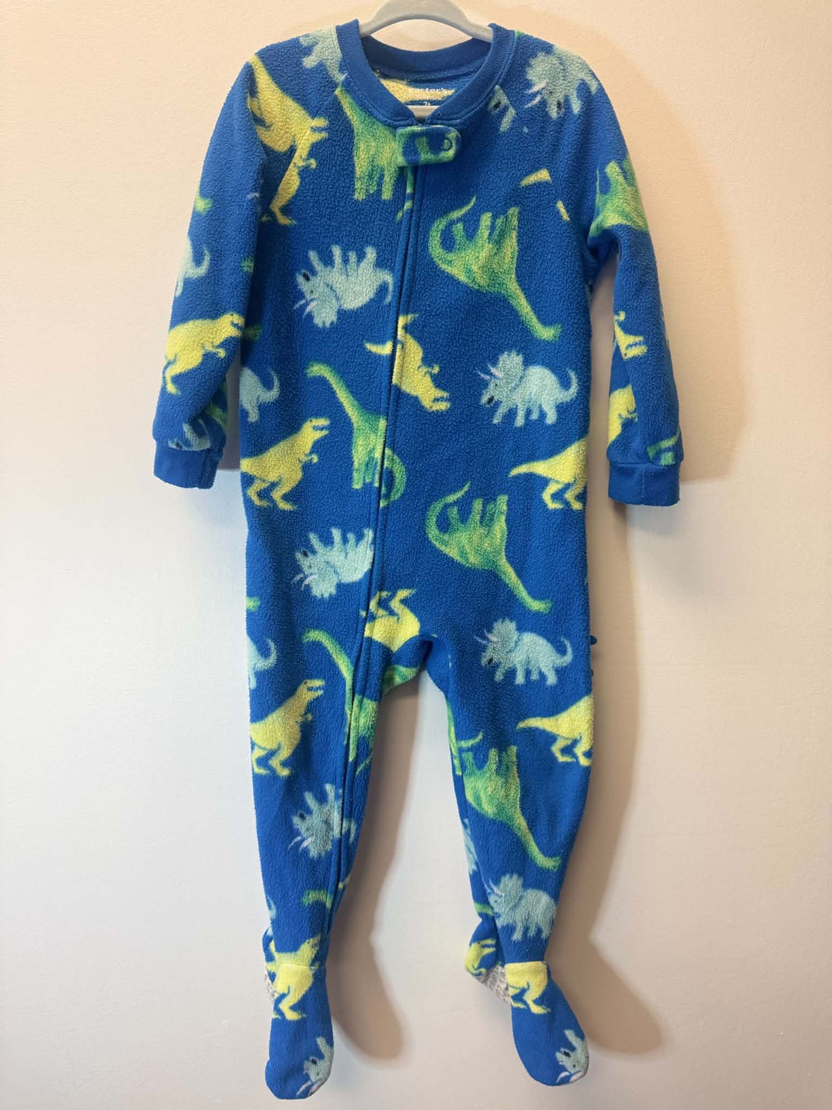 CARTERS FLEECE DINO PJ'S SIZE 2T