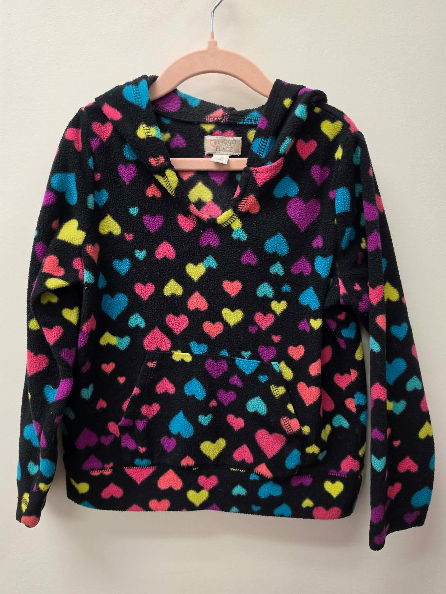 CHILDRENS PLACE FLEECE HEART HOODIE SIZE 5-6