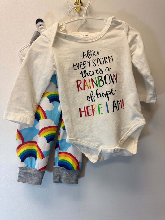 RAINBOW OUTFIT SIZE 3-6M