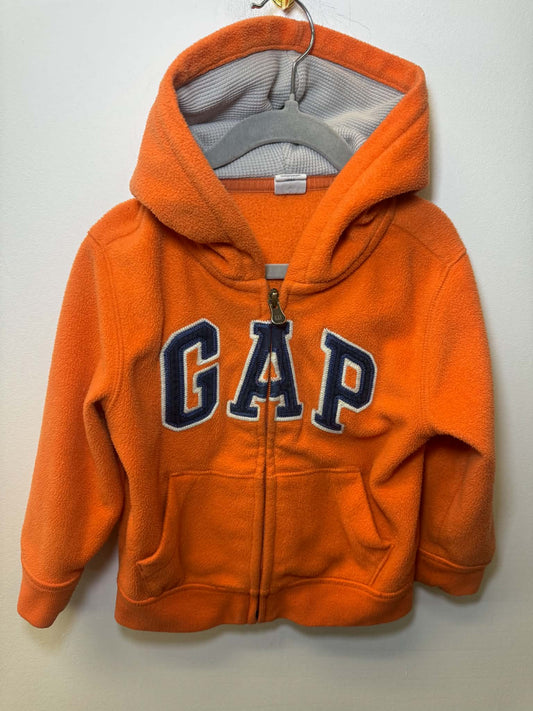 GAP FLEECE ORANGE SWEATER SIZE 3T