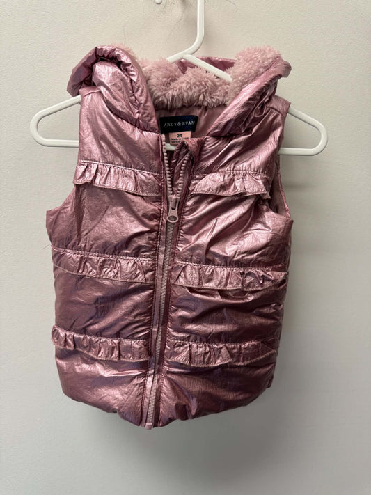 ANDY & EVAN PINK VEST SIZE 2T