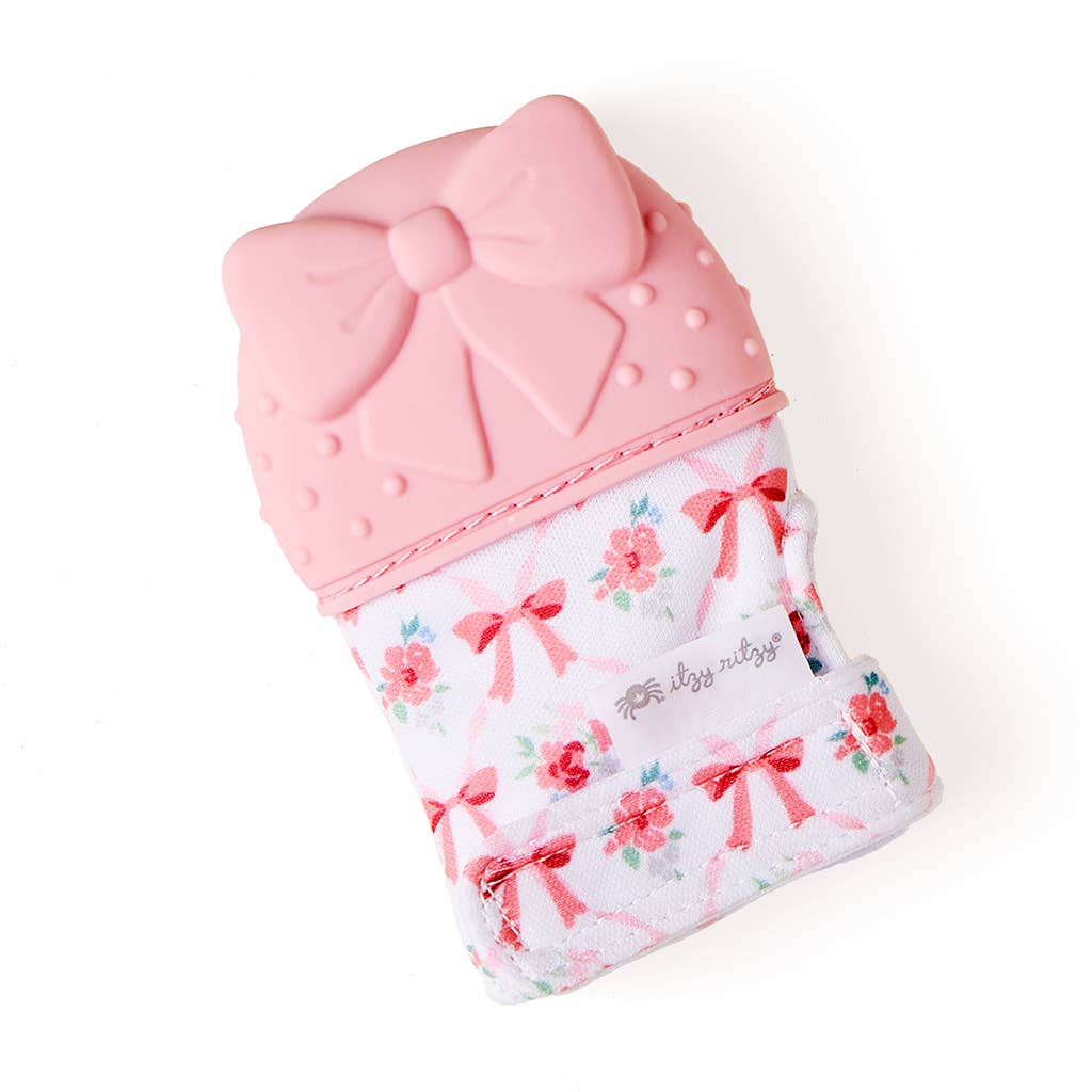 Itzy Mitt™ Silicone Bow Teething Mitt