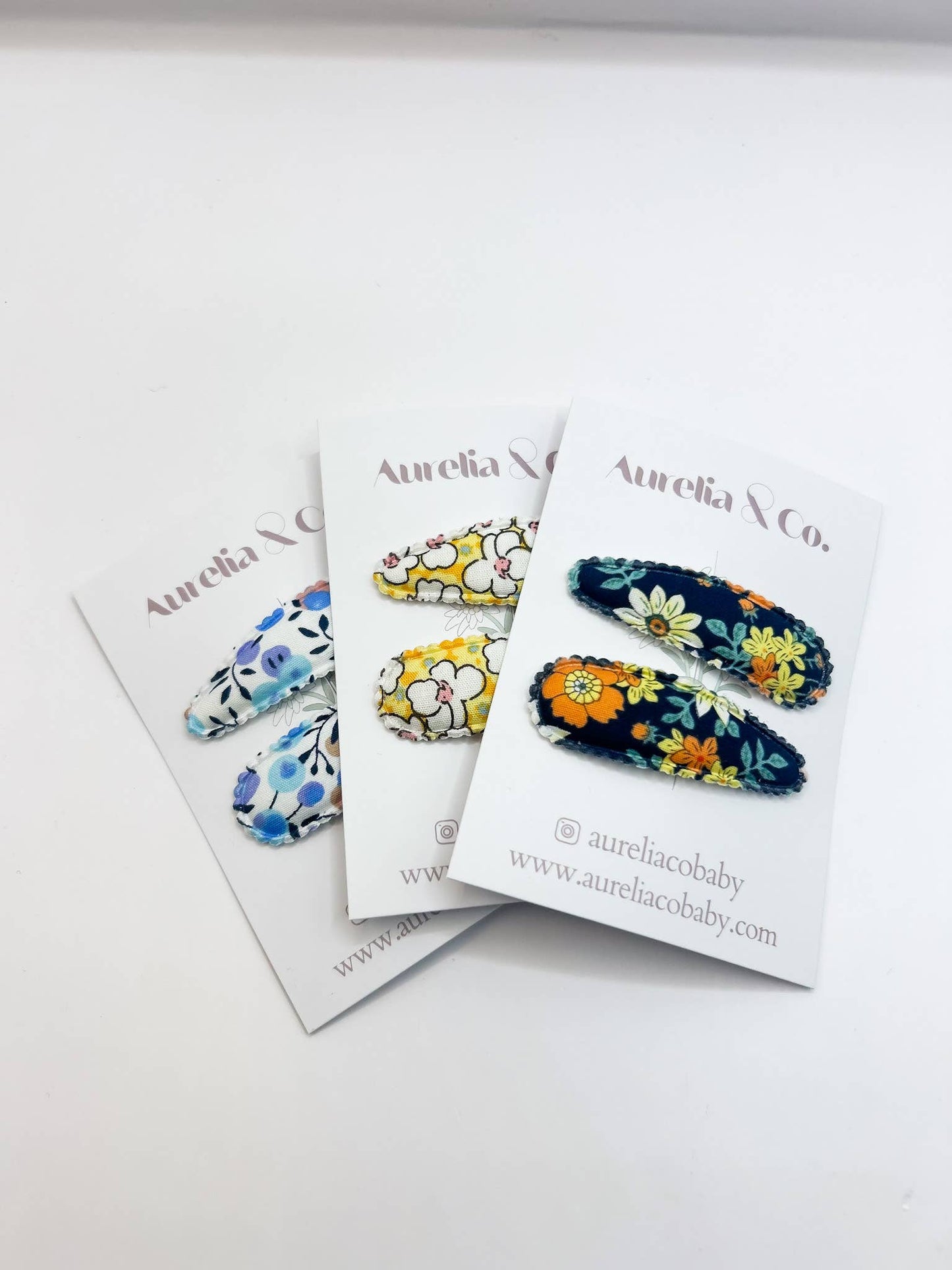 Floral Hair Barrettes for Babies & Kids
