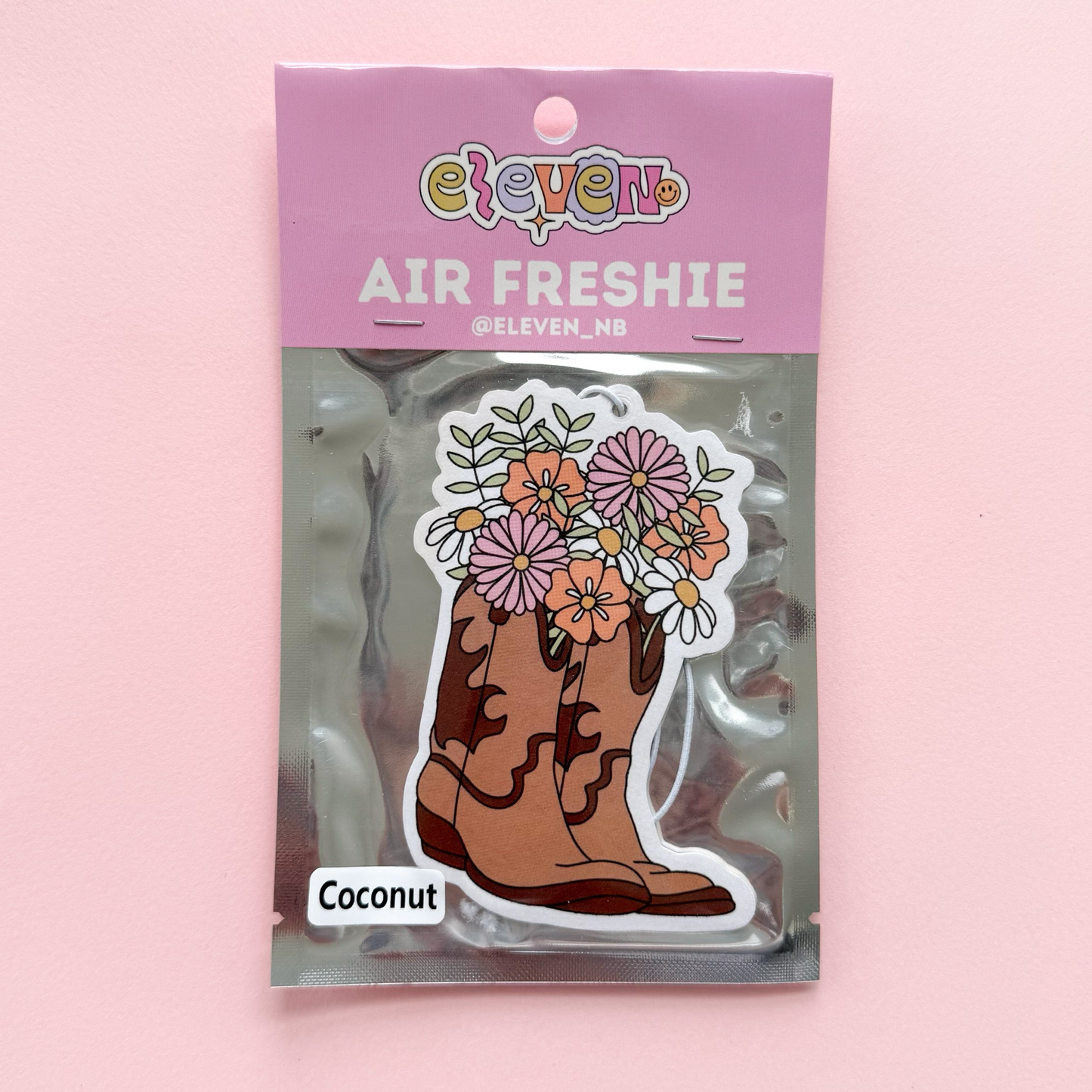 Flower Boots Air Freshie Coconut Scent