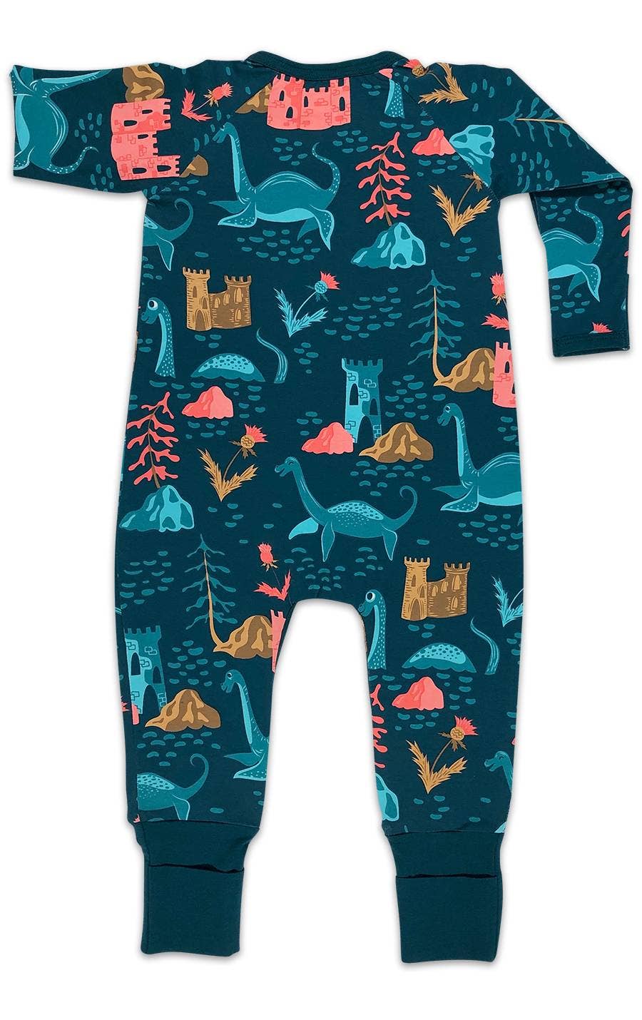 GOOD LUCK SOCK Sea Creature, Blue Baby Pajamas