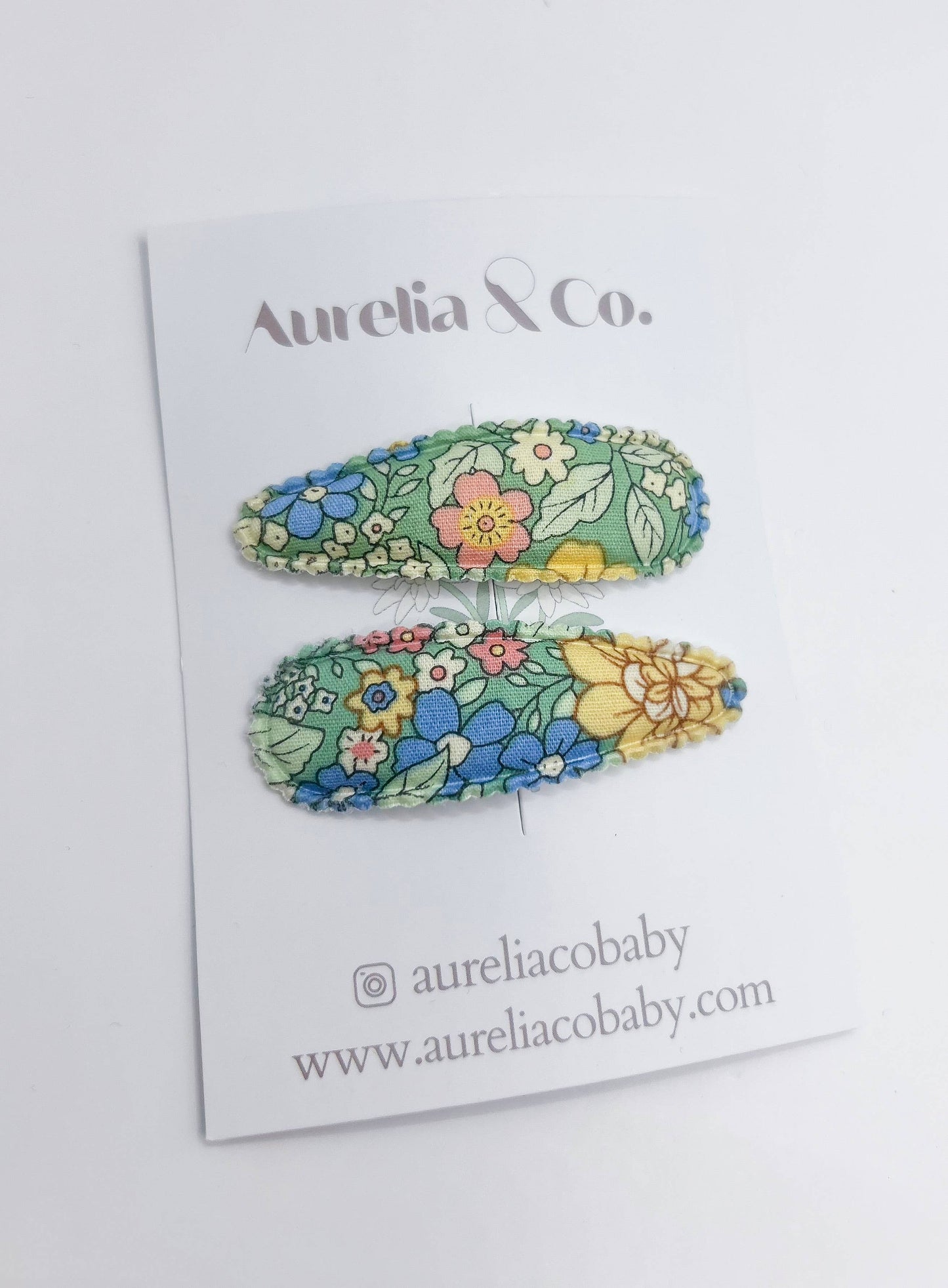 Funky Florals Kids Hair Barrette Clips