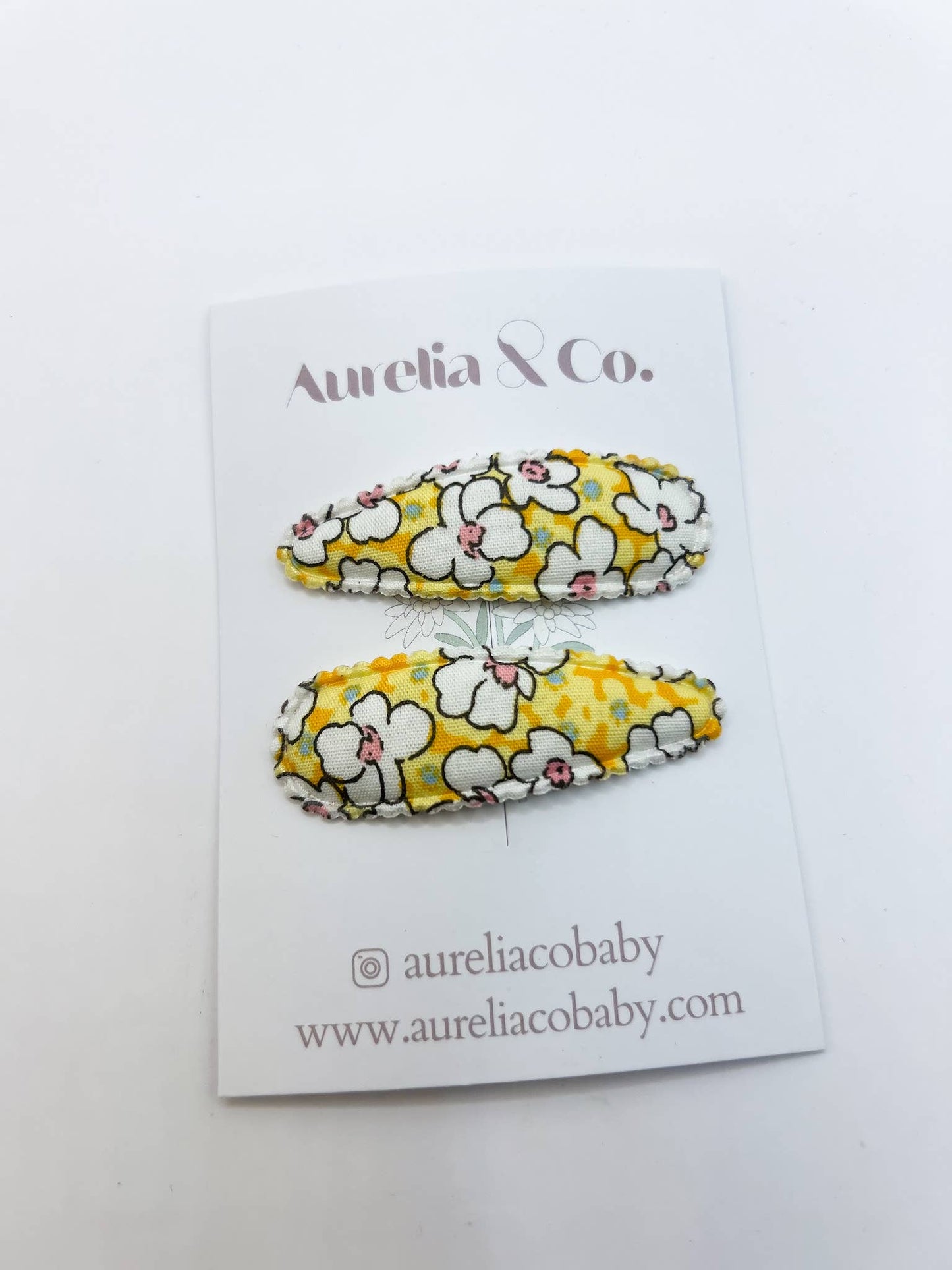 Floral Hair Barrettes for Babies & Kids
