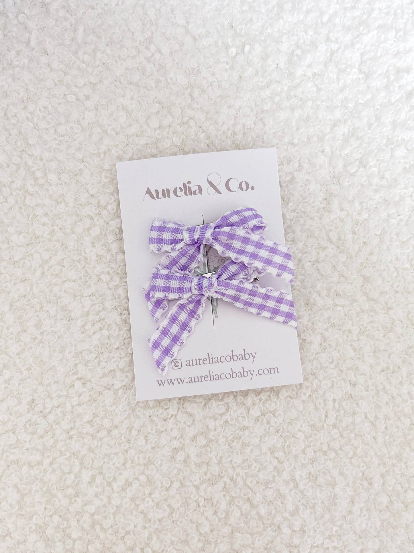 Baby & Children's Mini Plaid Bows