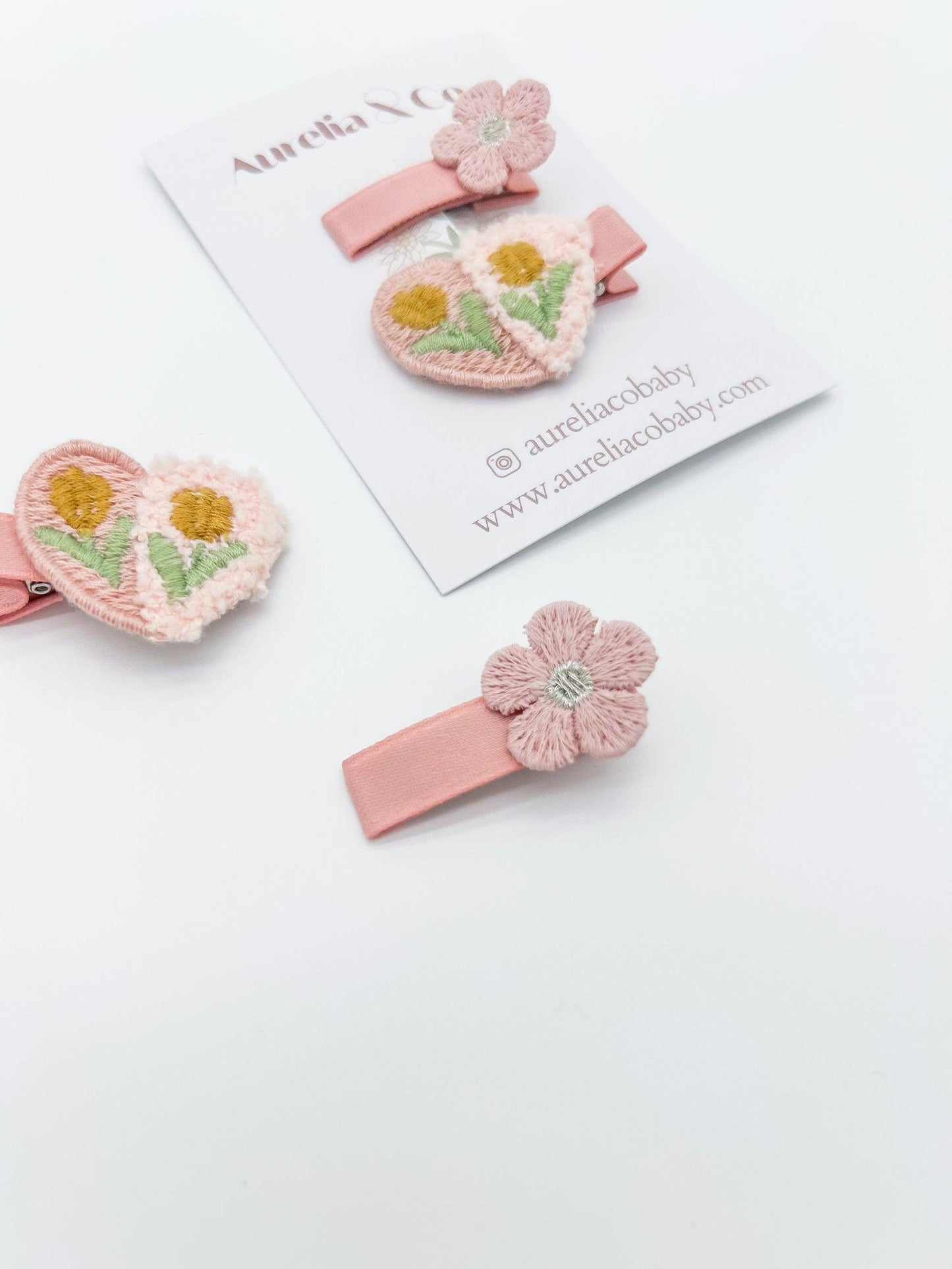 Children's Hair Clip Spring Flower Set