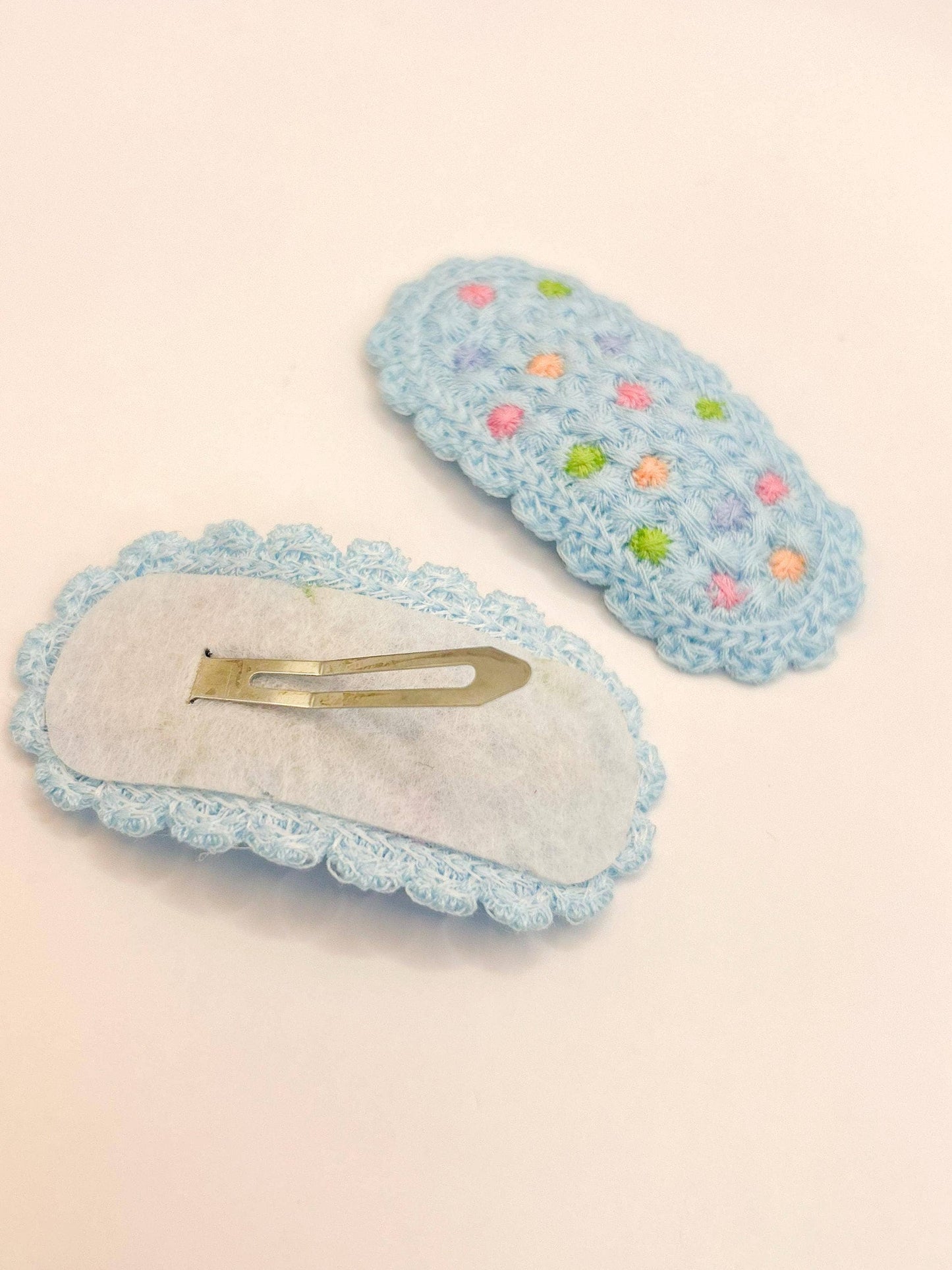 Crochet Hair Barrettes – Colorful & Whimsical Kids' Clips