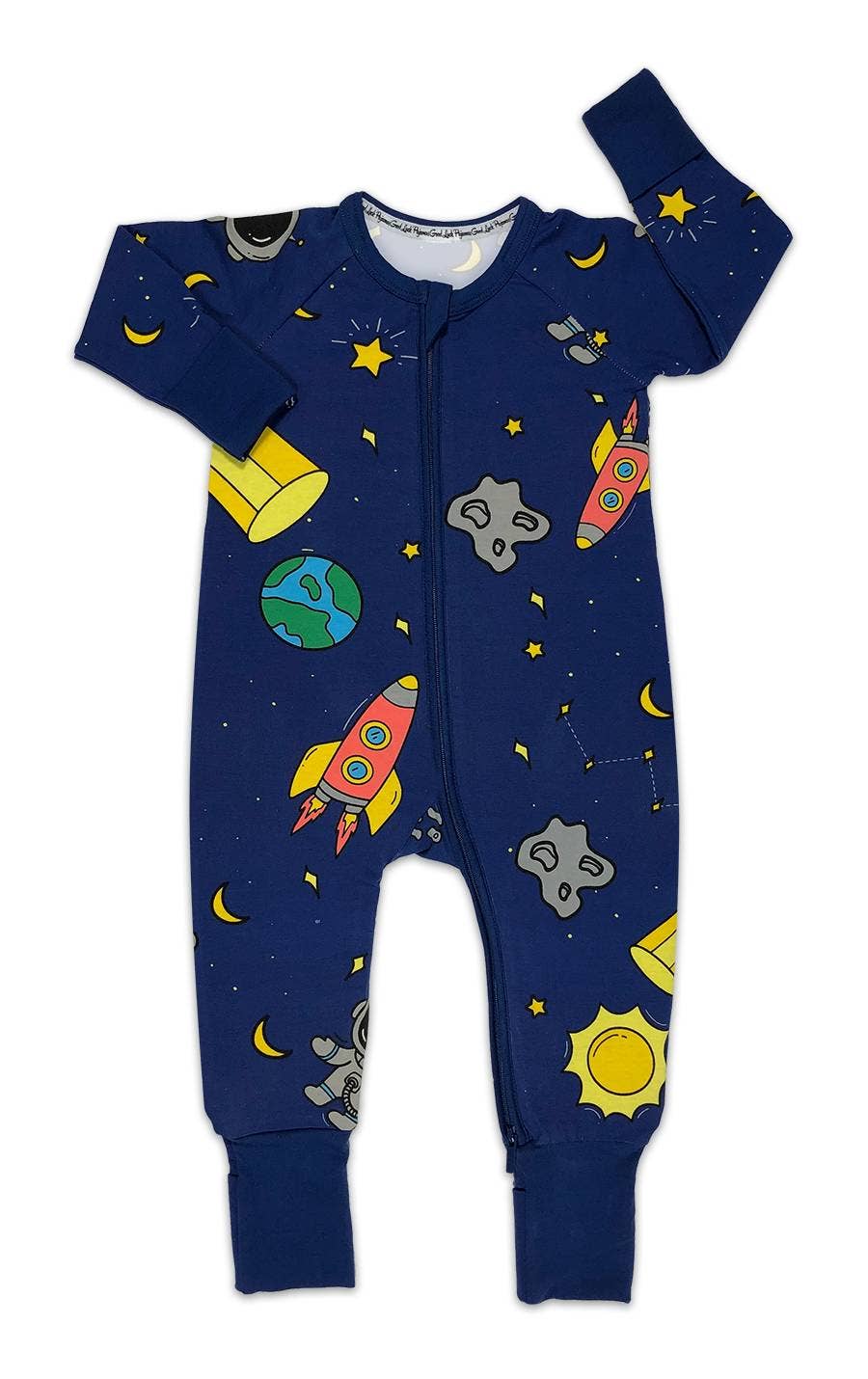 Space, Blue Baby Pajamas