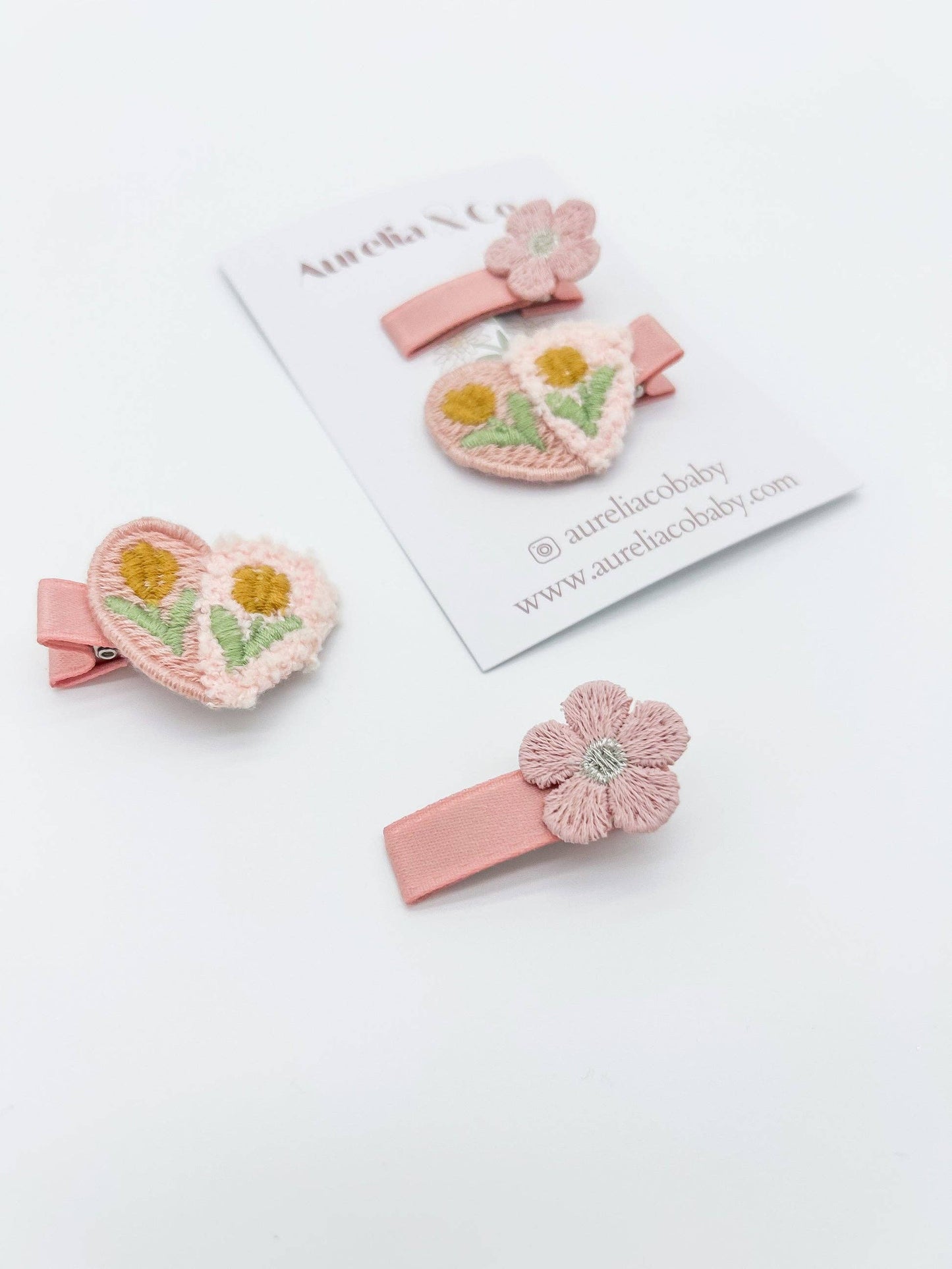 Children's Hair Clip Spring Flower Set