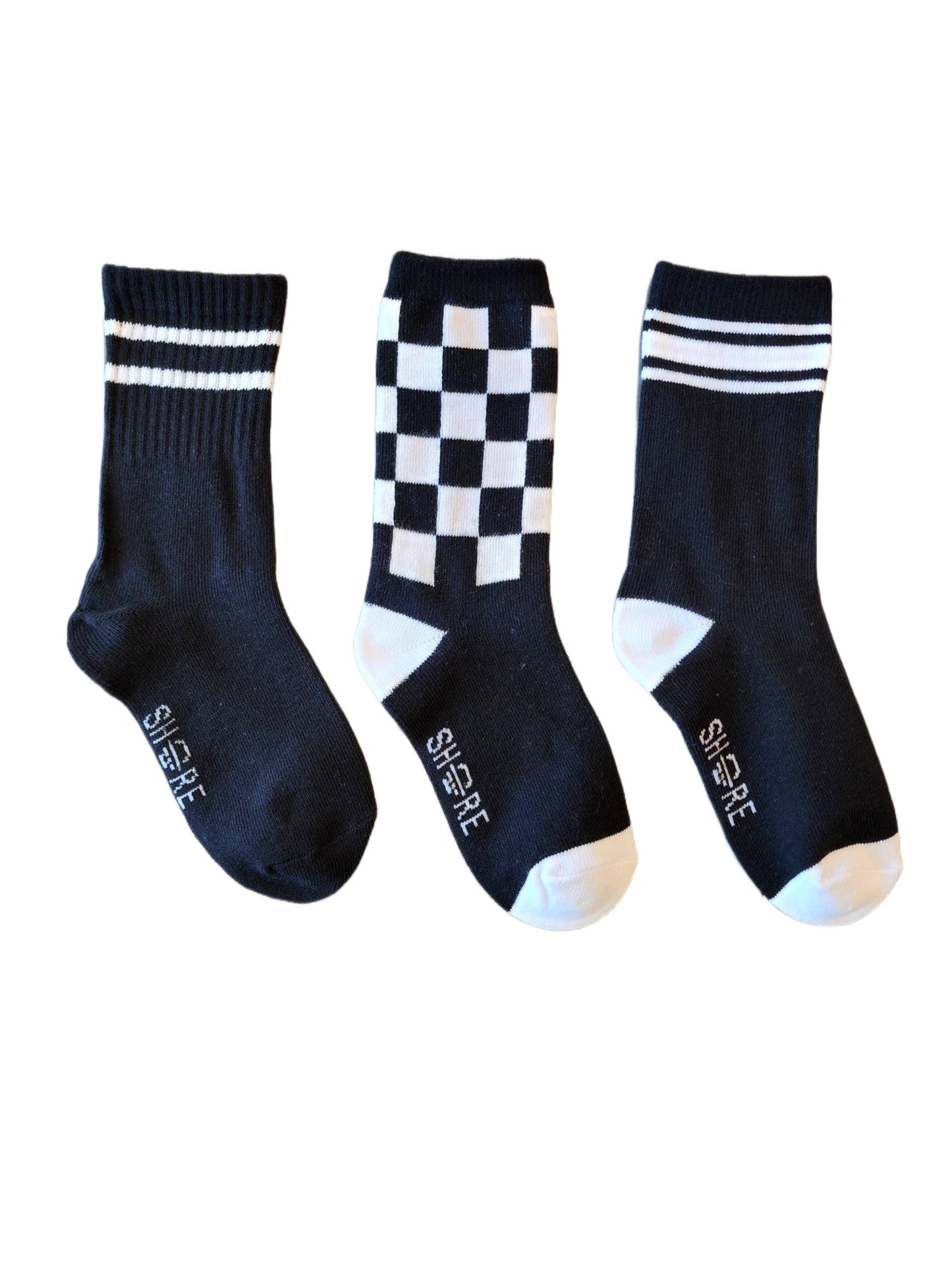 Shore Apparel Black Sock Combo - 3 Pack