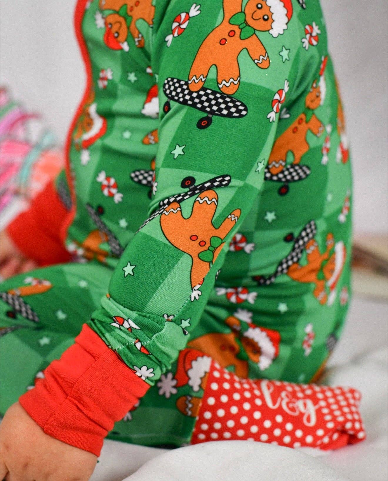 Love&Grace bamboo Ginger-shred-men zip romper