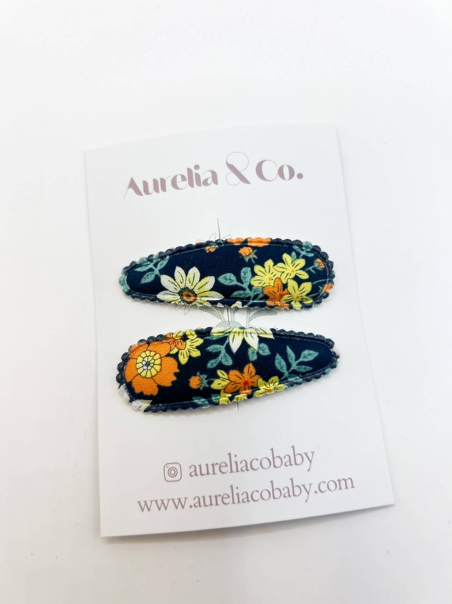 Floral Hair Barrettes for Babies & Kids