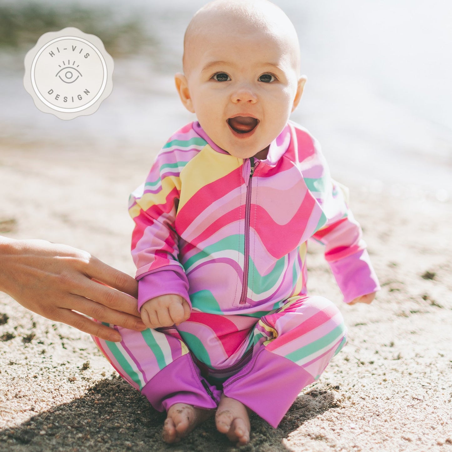 HONEYSUCKLE FULL ZIPPER SUNSUIT SWIRL POWER