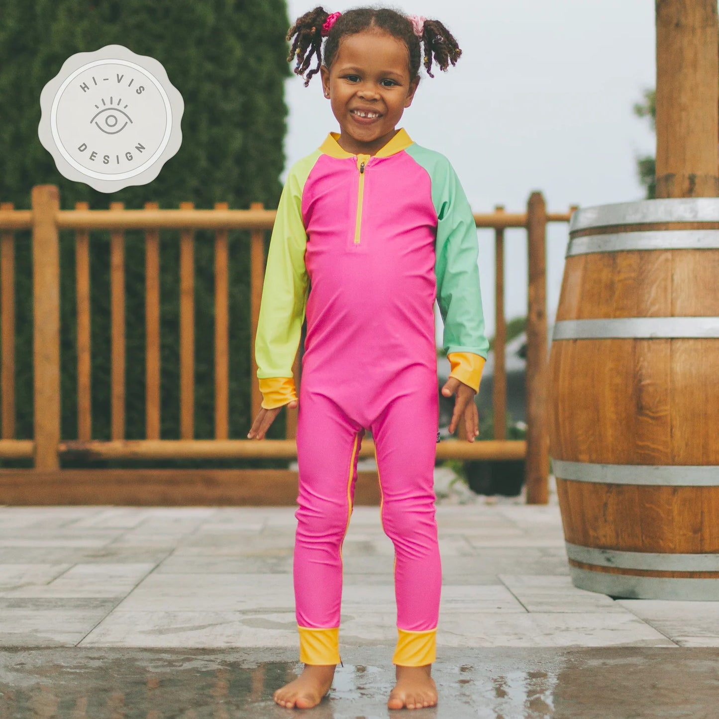 HONEYSUCKLE FULL ZIPPER SUNSUIT NEW KIDS ON THE COLOURBLOCK